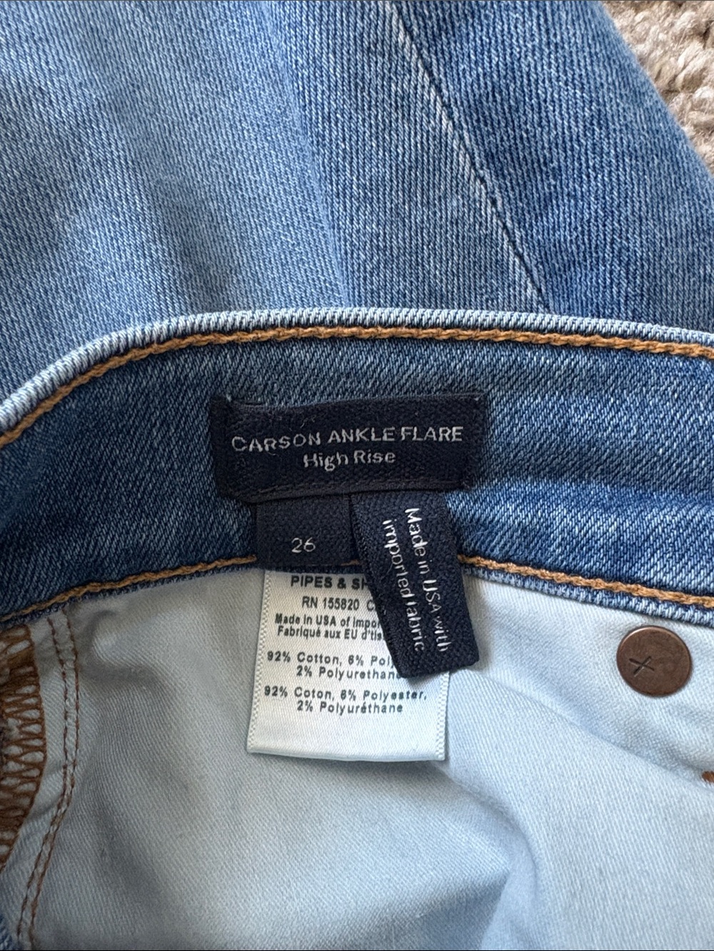 Veronica Beard Carson High Waist Ankle Flare Jeans - Size 26 - Picture 12 of 13